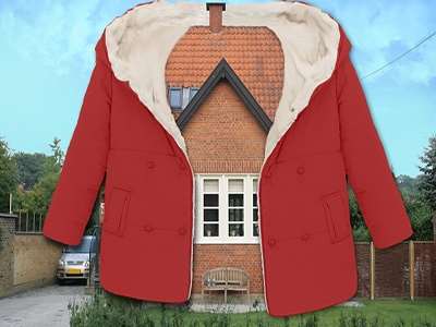 villa med rød frakke